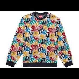 *SOLD* Supreme Scatter Text Crewneck